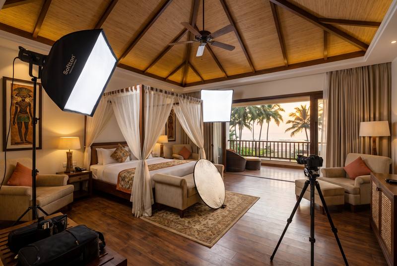 Hotel & Restaurant Photography in Goa — professional team at work in Goa