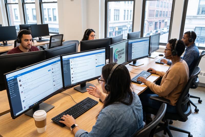 Sanctify social media team collaborating on client project