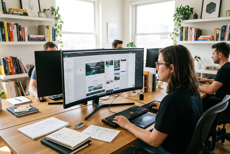 Web Design & Development in Goa — professional team at work in Goa