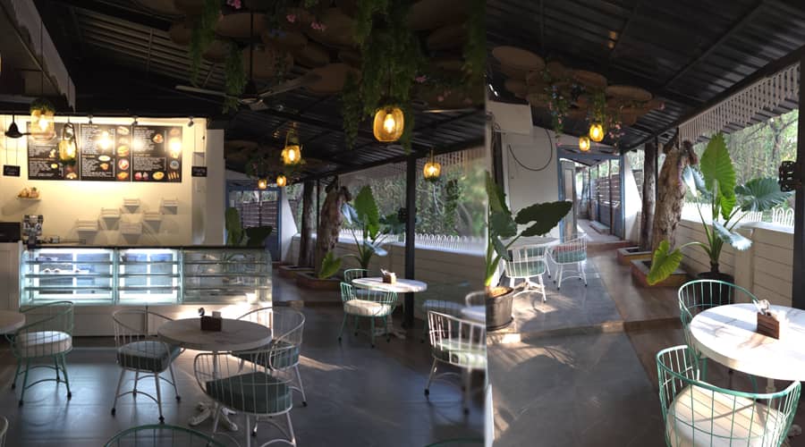 Bakehouse bar section at Mati Cafe Candolim